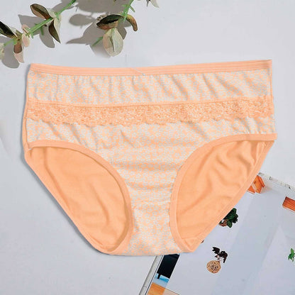 Yindanya Women's Floral Pattern Underwear Panties Women's Lingerie SRL Peach 28-34 