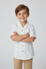 Styles Republic Boy's Floral Short Sleeve Casual Shirt