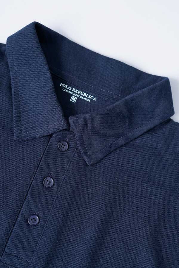 Polo Republica Men's Contrast Piping Oversized Minor Fault Polo Shirt