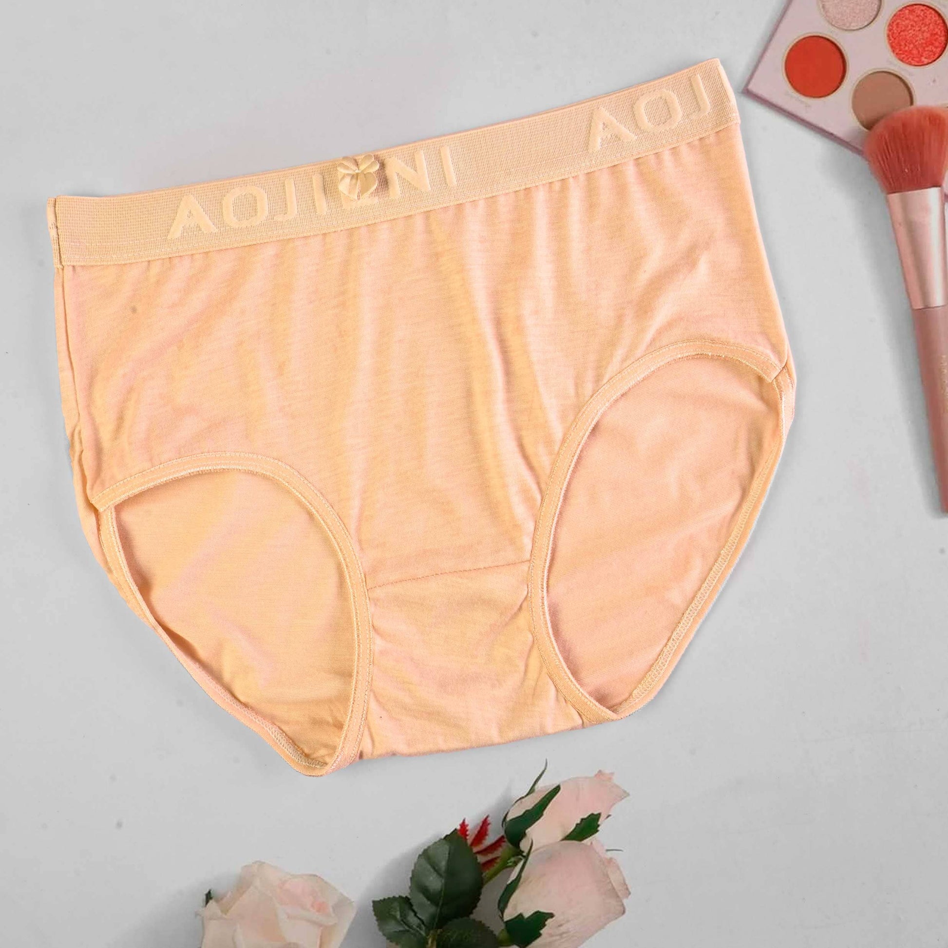 Aojieni Women's Classic Underwear Women's Lingerie RAM Peach M 