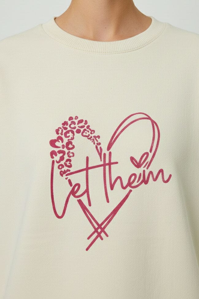 L.A.T Women's Let Them High Low Hem Minor Fault Sweatshirt