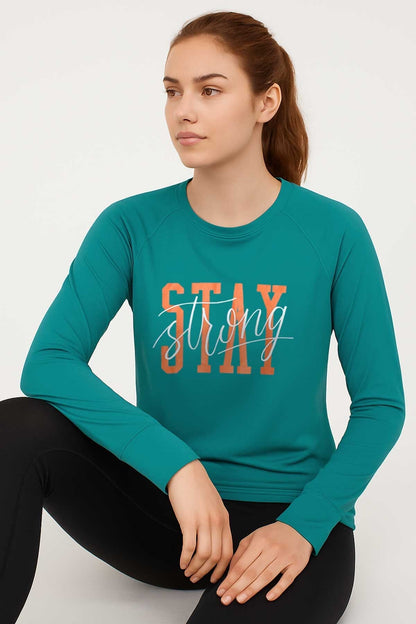Polo Republica Women's Stay Strong Activewear Tee Shirt