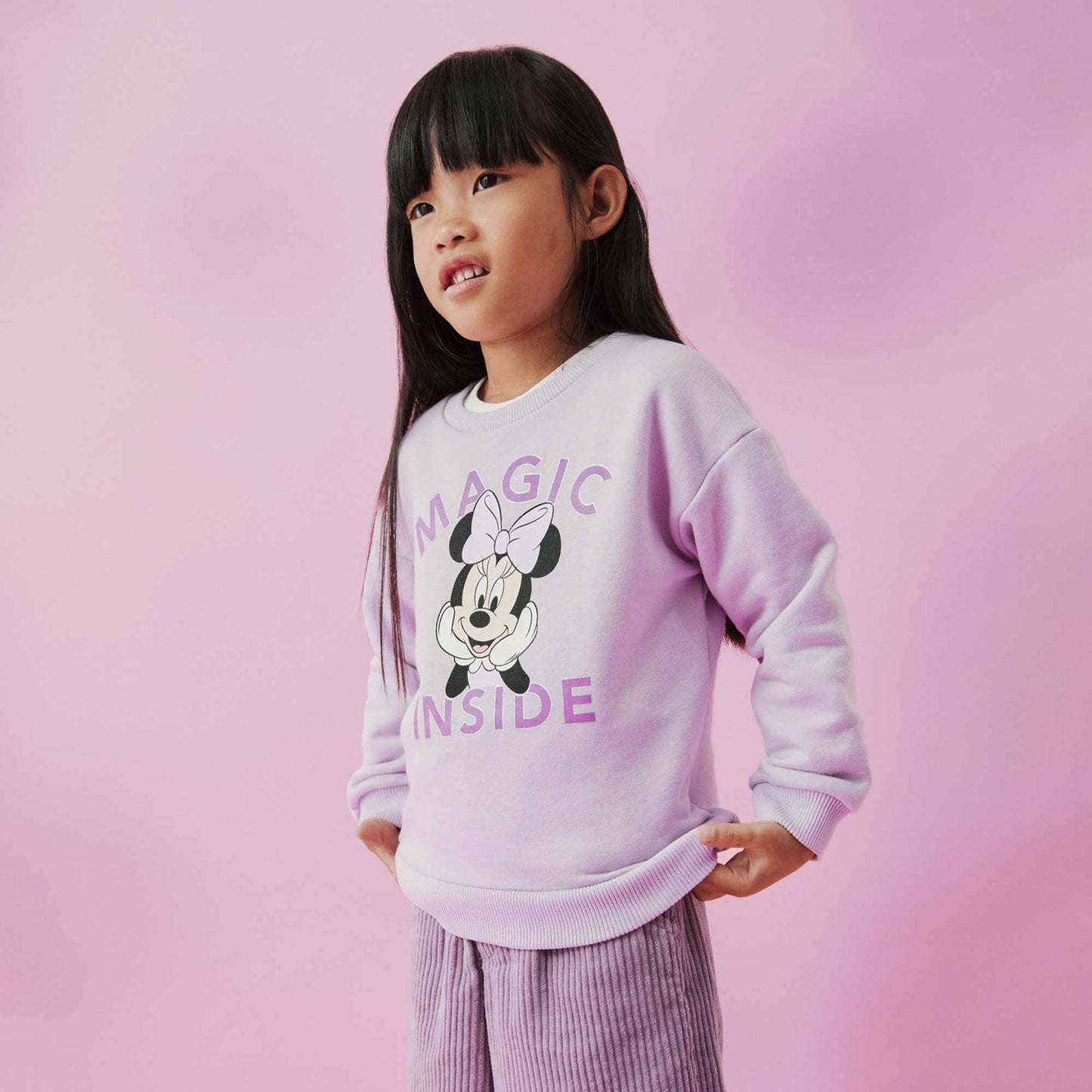 MNG Kid's Magic Inside Printed Terry Sweat Shirt Kid's Sweat Shirt SNR Purple 6-9 Months 