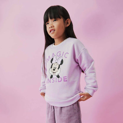 MNG Kid's Magic Inside Printed Terry Sweat Shirt Kid's Sweat Shirt SNR Purple 6-9 Months 