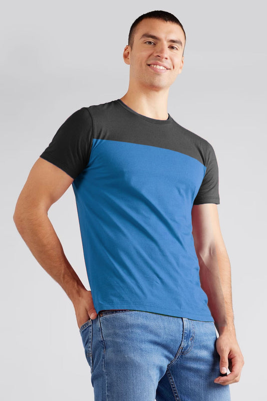 Salta Men's Contrast Design Minor Fault Crew Neck Tee Shirt Men's Tee Shirt Polo Republica 