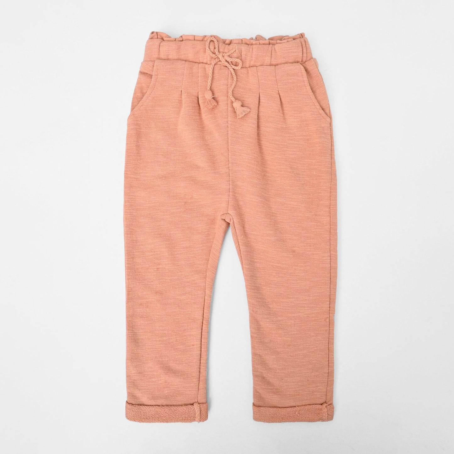 Genuine ZR Baby Girls Terry Trousers Girl's Trousers SNC Peach 9-12 Months 
