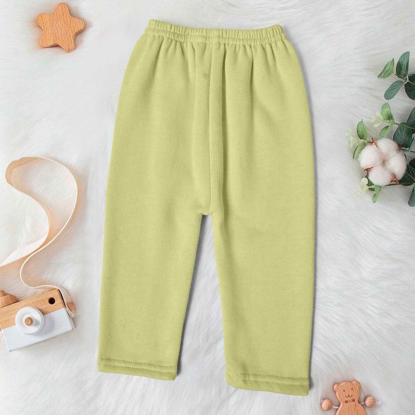 Kid's Soft Fleece Trousers Boy's Trousers SRL Lime Yellow (S) 0-3 Months 
