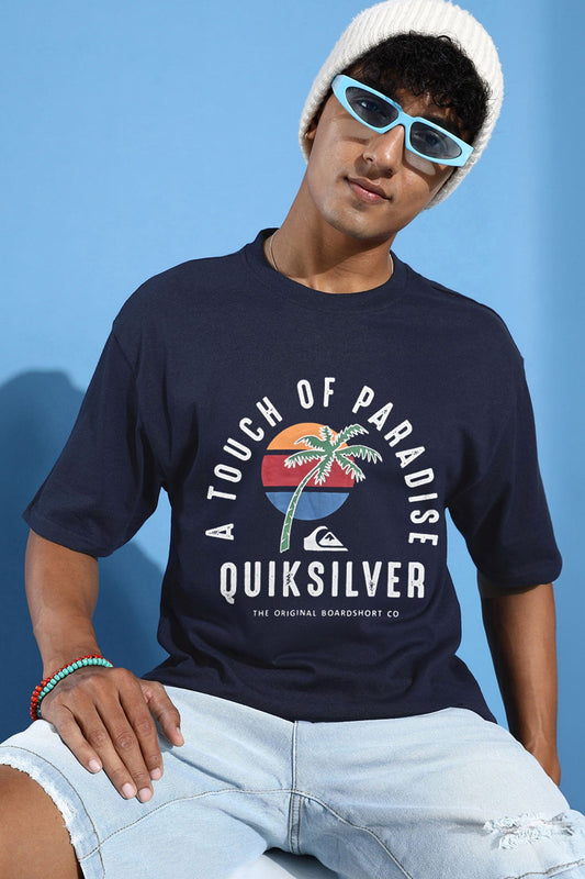 Quick Silver Men's Touch Of Paradise Printed Short Sleeve Minor Fault Tee Shirt Men's Tee Shirt HAS Apparel 