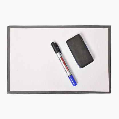 Kid's Dual Sided Premium White Board Stationary & General Accessories SRL Black 
