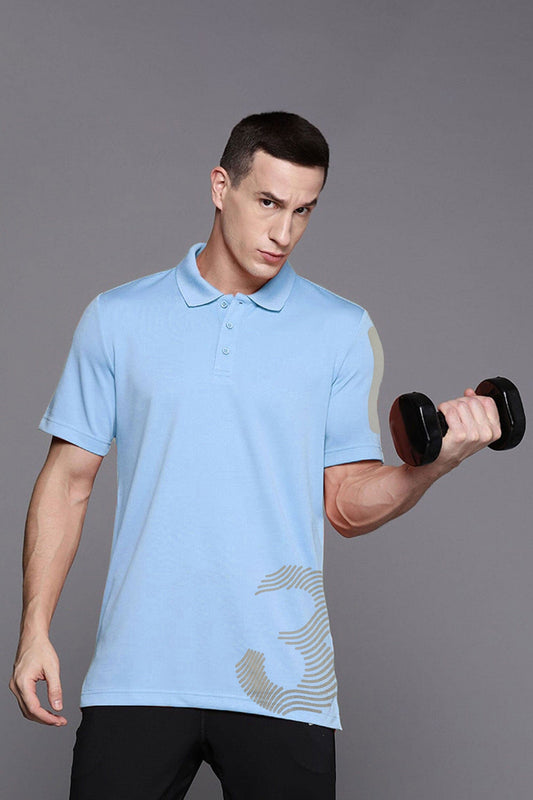 Polo Republica Men's 3 Reflective Printed Moisture Wicking Activewear Polo Shirt Men's Polo Shirt Polo Republica 