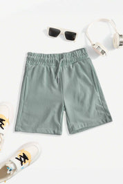 Lefties Kid's Solid Design Maralal Terry Shorts