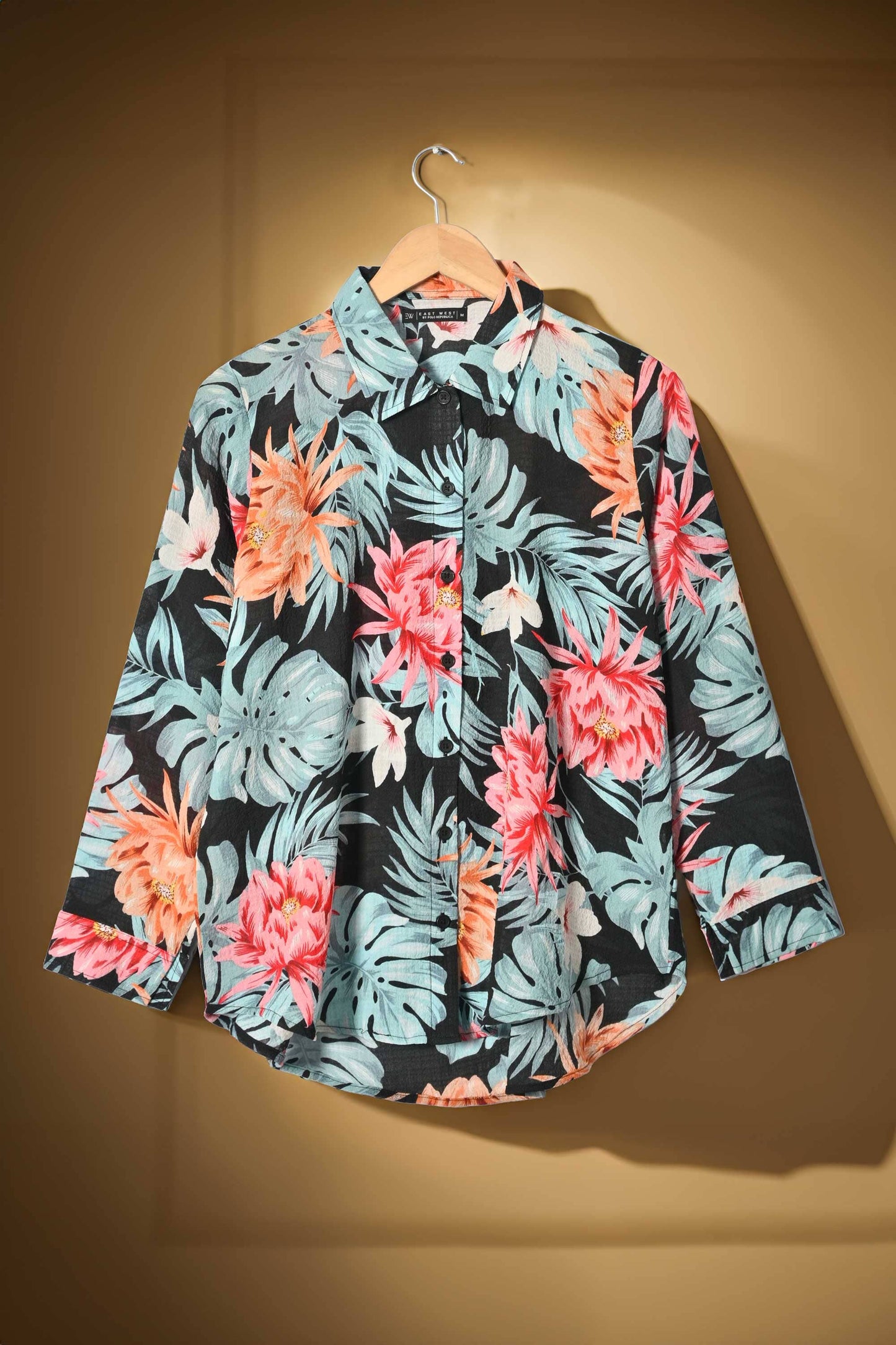 East West Women's Floral Printed Casual Shirt Women's Casual Shirt East West 