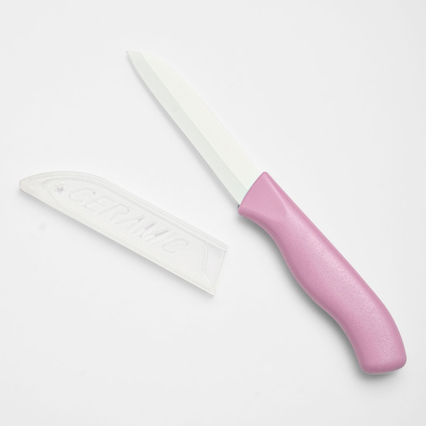 Ceramic Classic Kitchem Knife With Safety Cover Kitchen Accessories SRL Pink 
