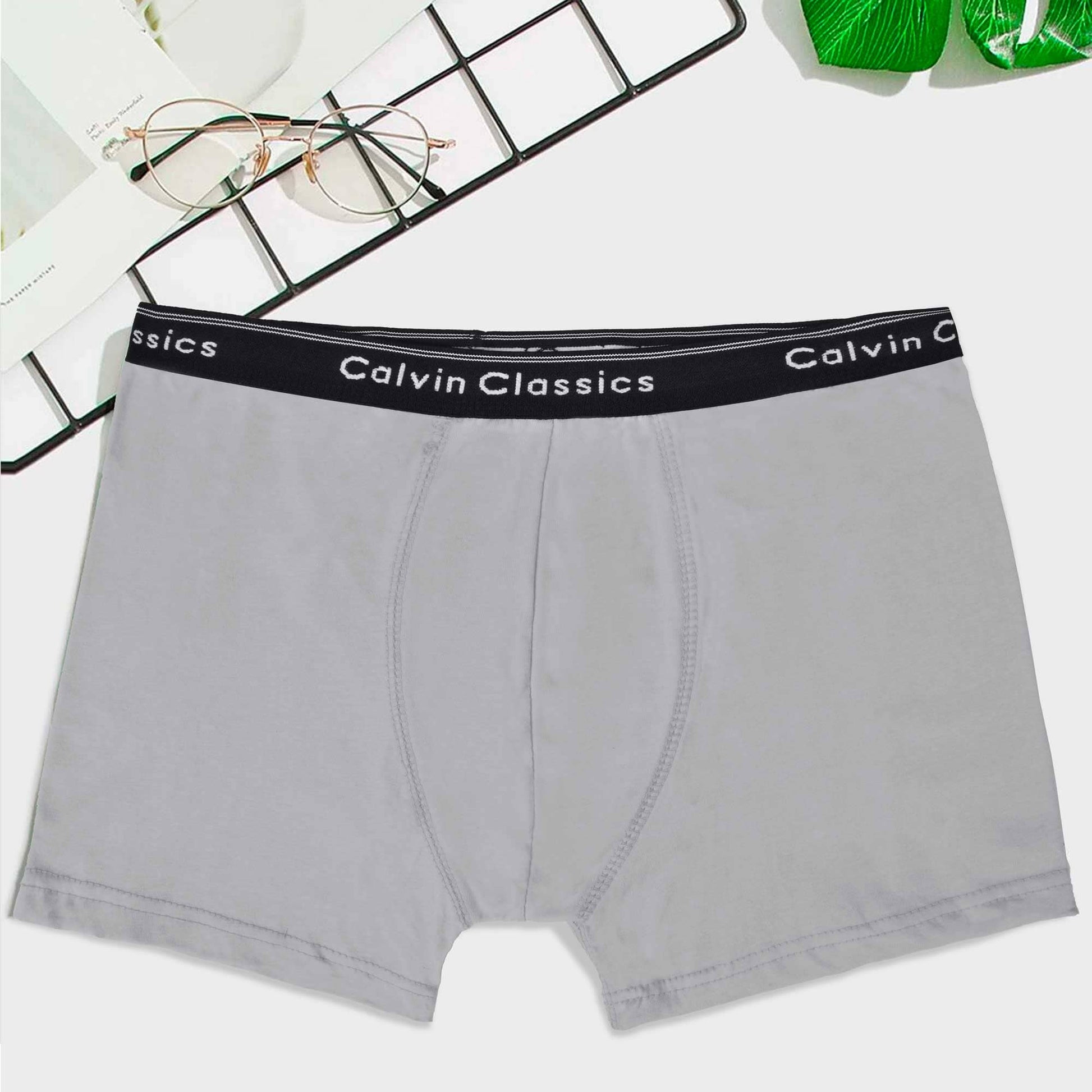 Calvin Classic Men's Boxer Shorts Men's Underwear SZK Grey S 