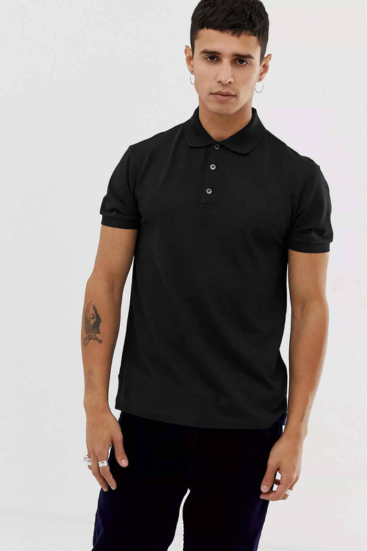 Infinity Men's Short Sleeve Polo Shirt Men's Polo Shirt Fiza Black S 