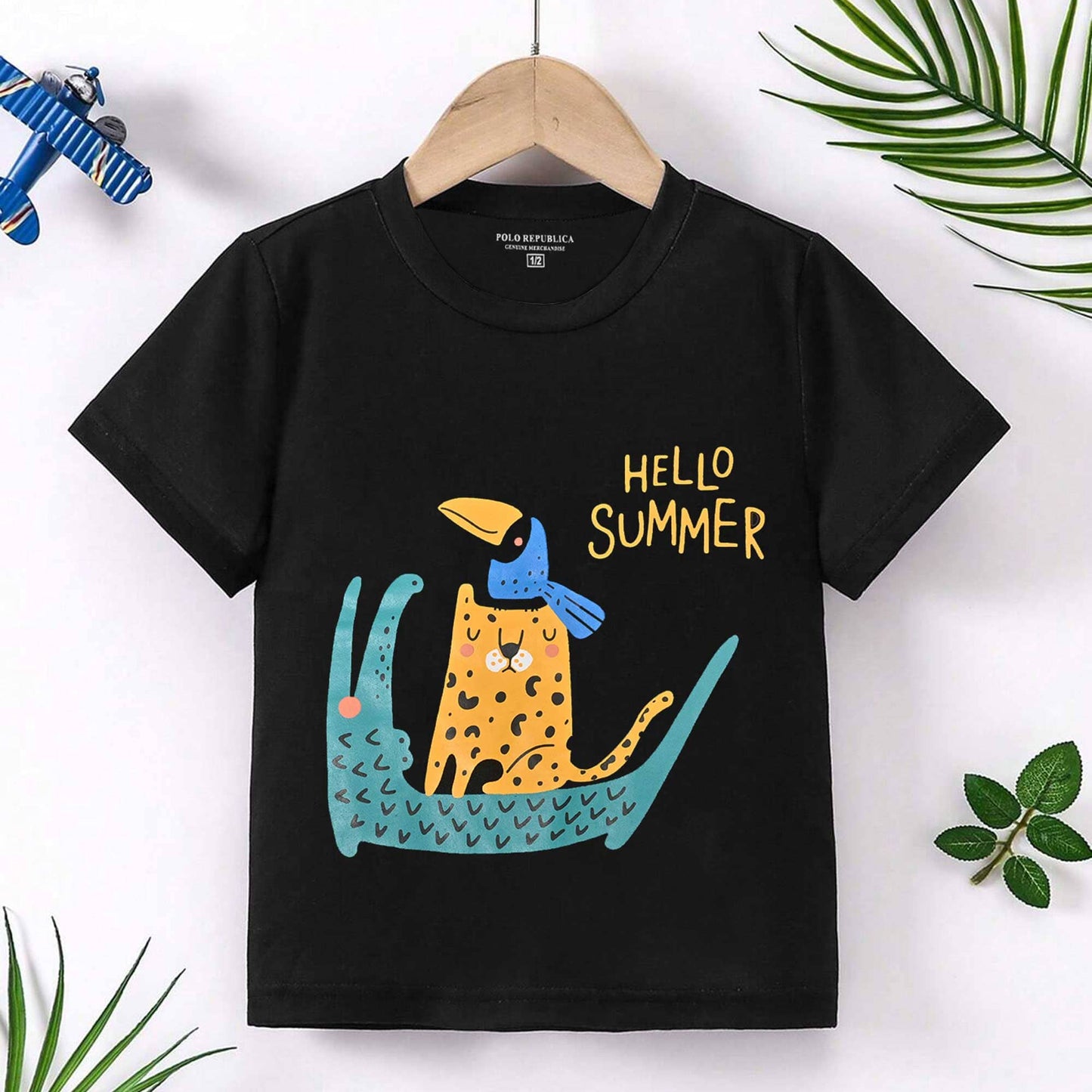 Polo Republica Boy's Hello Summer Printed Tee Shirt Boy's Tee Shirt Polo Republica 