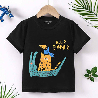 Polo Republica Boy's Hello Summer Printed Tee Shirt Boy's Tee Shirt Polo Republica 