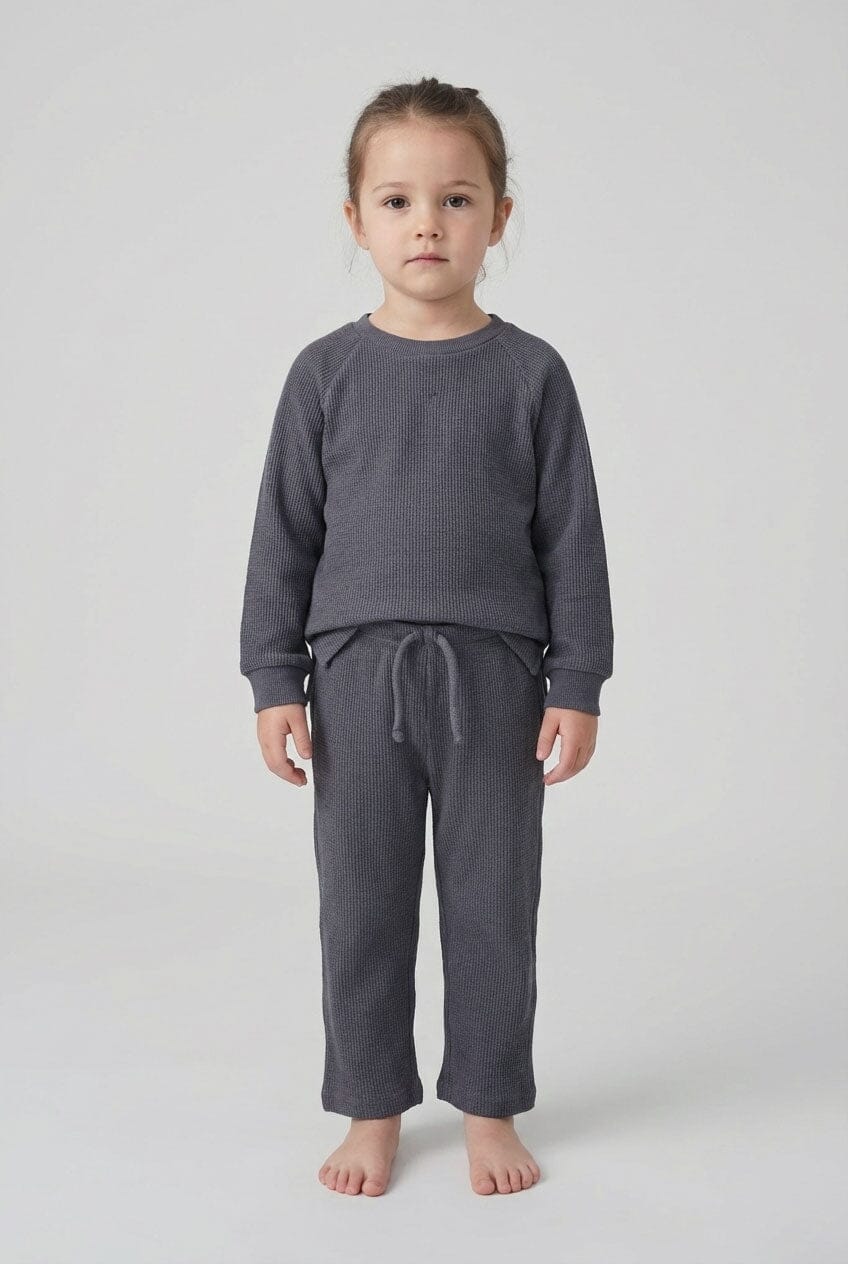 ZRA Girl's Thermal Twin Set