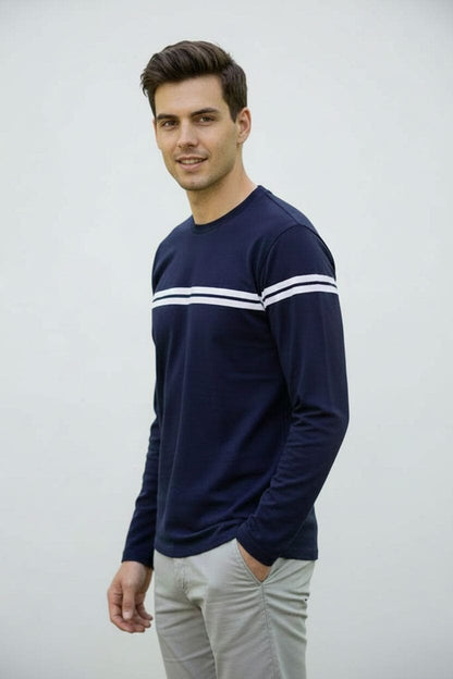 Men's Horizontal Striped Tee Shirt