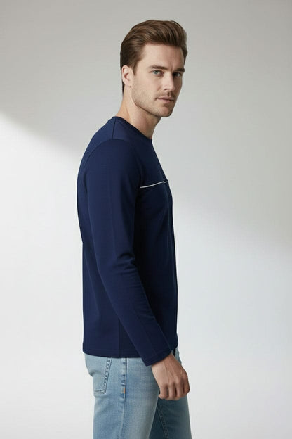 Men's Chest Piping Minor Fault Tee Shirt