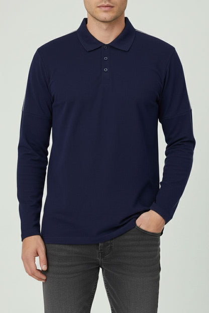 Men's Shoulder Piping Polo Shirt