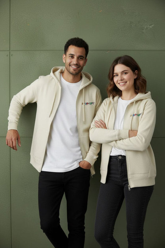 NC Unisex Printed Zipper Hoodie