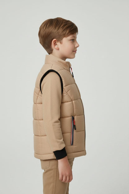 Boy's Twill Padded Gilet