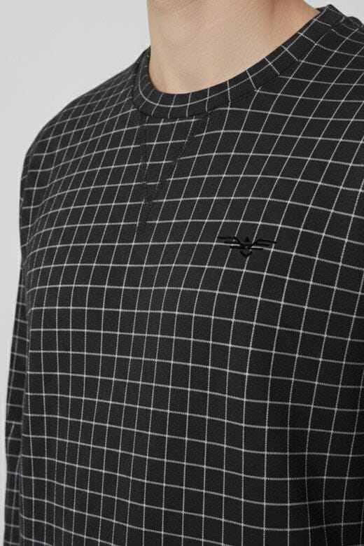 Eternity Premium Men's Grid-Check Sweat Shirt
