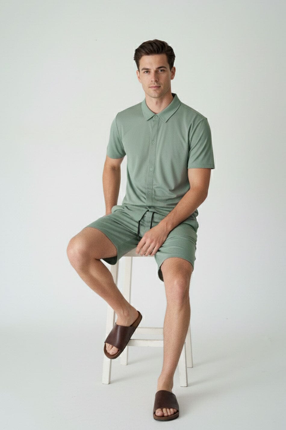 Polo Republica Men's Four-Way Stretch Twin Set