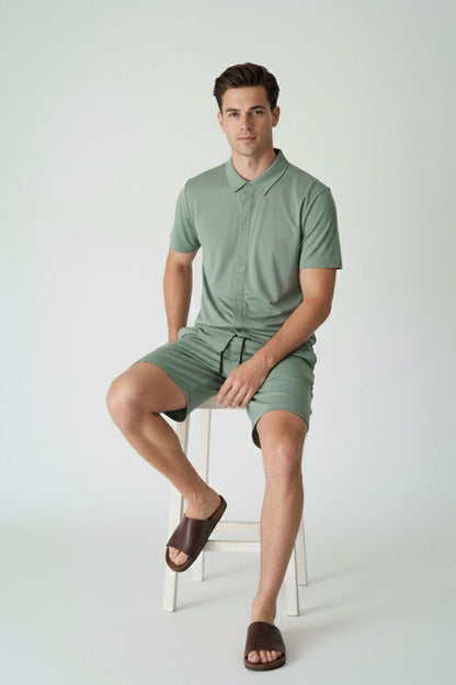 Polo Republica Men's Four-Way Stretch Twin Set