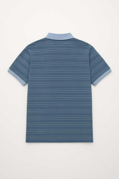 Eternity Premium Men's Microdot Striped Polo Shirt