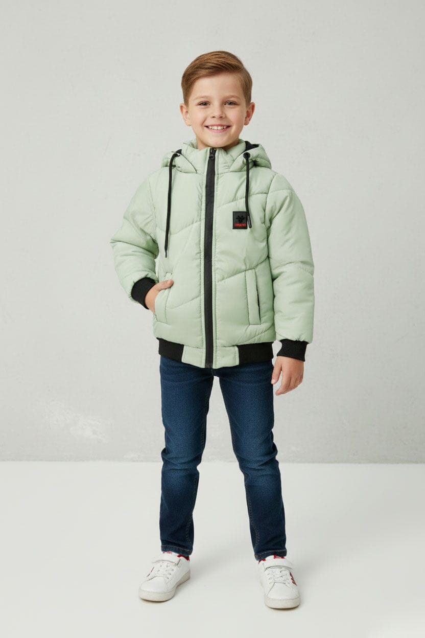 Boy's Fashion Hooded Puffer Jacket