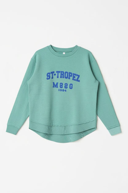 L.A.T Women's Tropez High-Low Hem Minor Fault Sweat Shirt