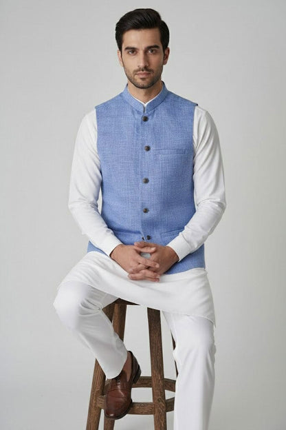 Ali Baba Men's Textured Premium Waistcoat