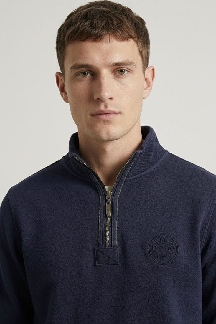 Men's Terry Quarter Zipper Sweatshirt