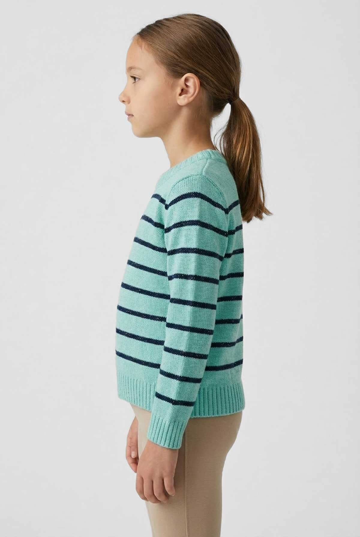 Yes Mom Girl's Shimmer Knitted Sweater