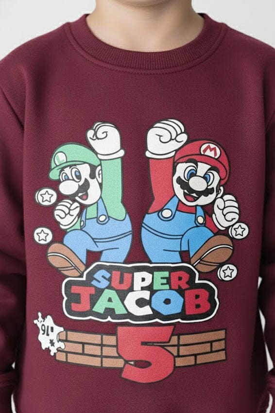 Minoti Boy's Mario Fleece Sweatshirt