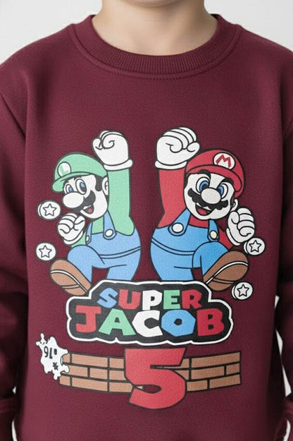 Minoti Boy's Mario Fleece Sweatshirt