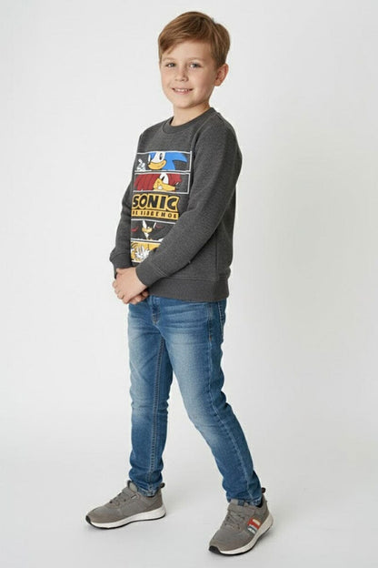 ZRA Boy's Sonic Fleece Sweatshirt