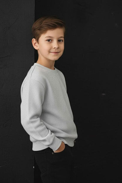 Max 21 Boy's Textured Fleece Sweat Shirt