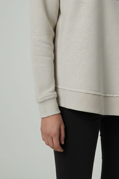 L.A.T Women's Be Happy High Low Hem Sweatshirt