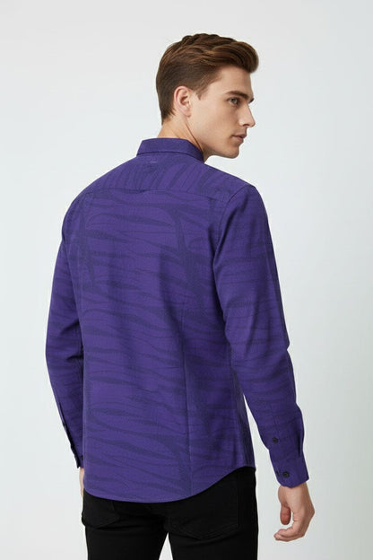 Fashion Culture Men's Embroidered Casual Shirt