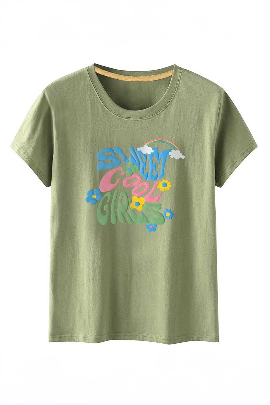 Cutie Girl's Puff Print Tee Shirt