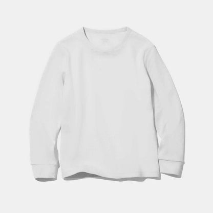 Lithgow Kid's Thermal Long Sleeve Winter Knit Wear Shirt Boy's Sweat Shirt RAM White 18 (6-9 Months) 