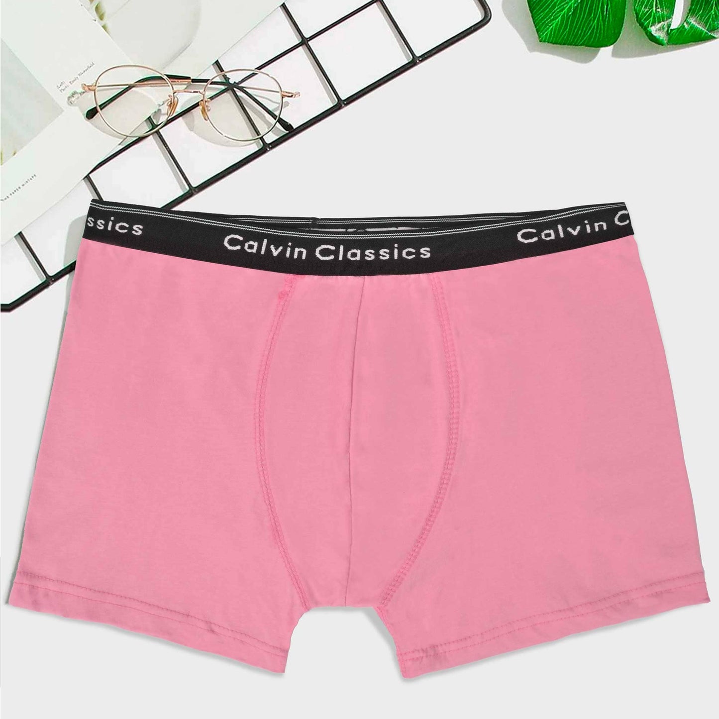 Calvin Classic Men's Boxer Shorts Men's Underwear SZK Pink S 