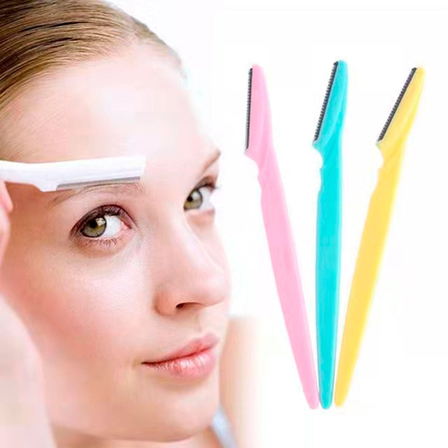 Tinkle Women's Stainless Steel Eyebrow Razor - Pack Of 3 Health & Beauty RAM 