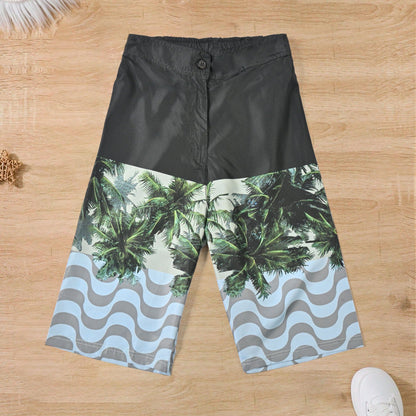 Noco Boy's Palm Tree Printed Shorts Kid's Shorts HM Garments (Sale Basis) D3 10 Year 