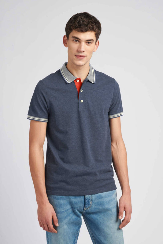 Max 21 Men's Tipped Collar Polo Shirt Men's Polo Shirt SZK 