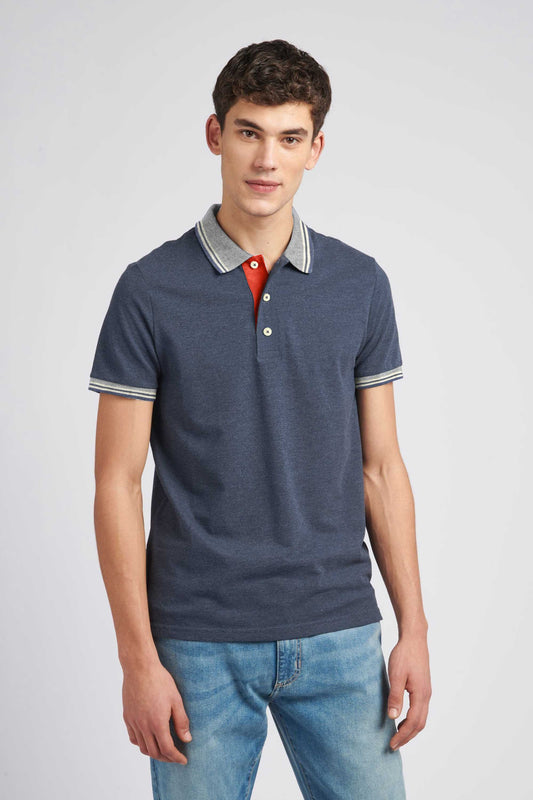 Max 21 Men's Tipped Collar Style Short Sleeve Polo Shirt