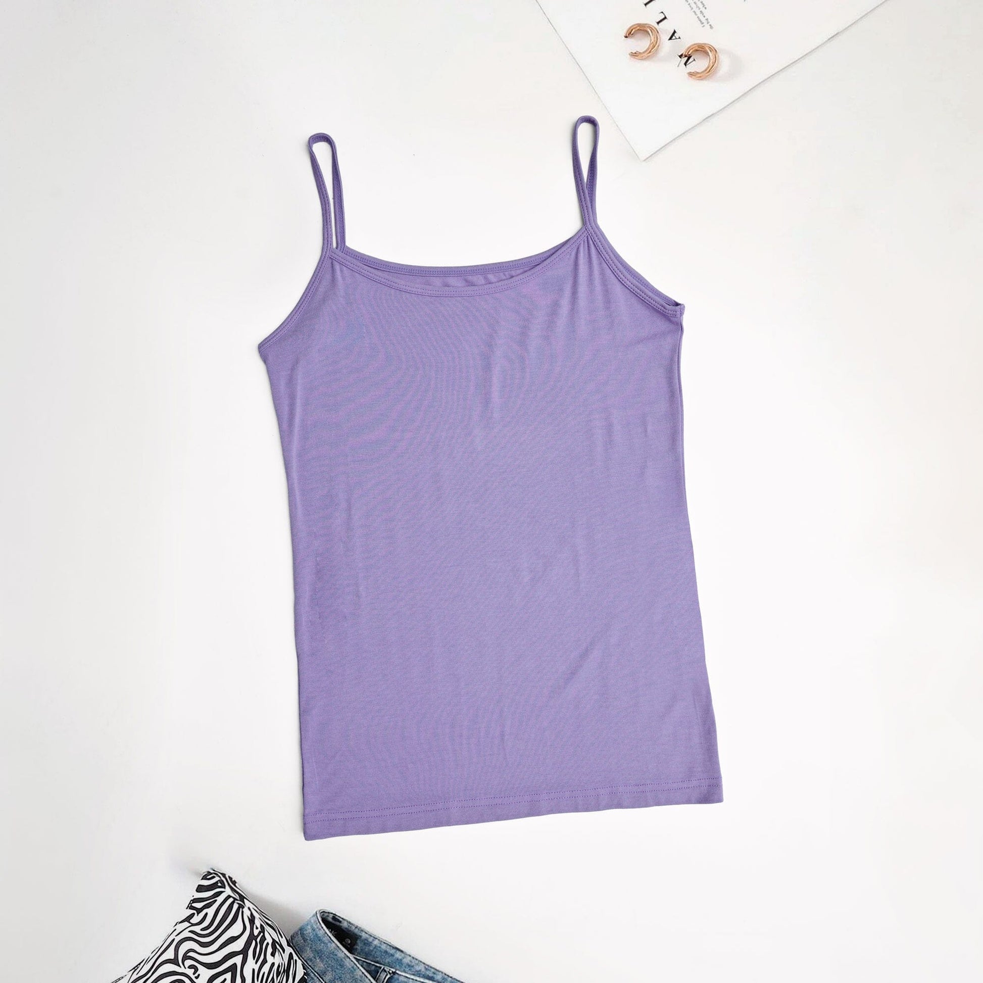 Women's Nicosia Comfortable Tank Top Women's Tee Shirt SRL Purple M 